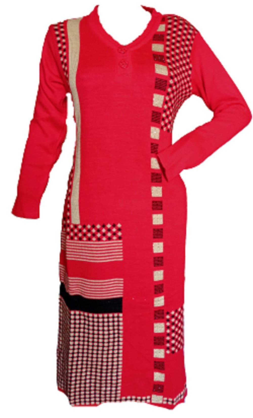 Hotfix kurti with hot fix work with beautiful button wholesale in india -  textiledeal.in